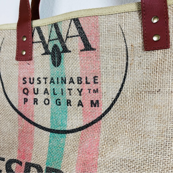 Nespresso Bags New Nespresso Jute Large Tote Bag Burlap Beach Grocery Limited Shopping